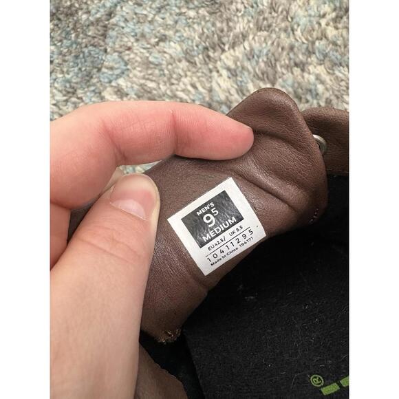 Kuru Shoes Men Size 9.5 Leather Roam Classic Cloud Court Chocolate Brown Low Top - Picture 10 of 11